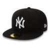 New Era 59Fifty Fitted Cap MLB New York Yankees Homme Baseball Cap Noir XS