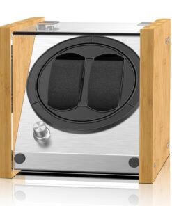Montre WinderSmith® Remontoir Automatique en Bois de Bambou, Moteur Japonais Silent, Pour Collectionneurs En Scène Éleva