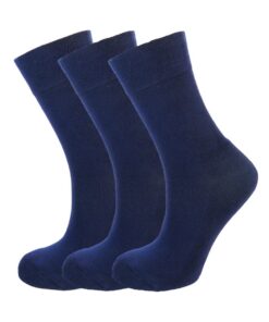 Green Bear Chaussettes noires en bambou - semelle coussinée - douces et antibactériennes - Lot de 3 - Confort quotidien