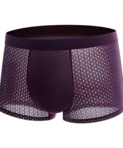 Titre SEO optimisé : "Boxer homme respirant avec trous en maille - Confortable et rétro - Coupe idéale pour hommes"