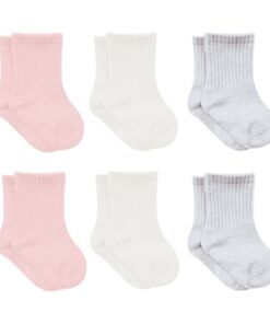 Bistyle Lot de 6 paires de chaussettes en coton pour nouveau-né | Chaussettes sans couture | Chaussettes pour enfants ga