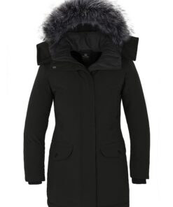 Puffer femme manteau d'hiver chaud avec capuche amovible et fourrure épaisse et décontracté