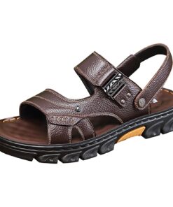 Sandales pour hommes en plein air - Chaussures de plage coulissantes hommes - Pantoufles à distance sandales hommes