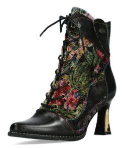 Bottines LAURA VITA Femme Oanello 05 en Cuir Élégantes Pour L'Hiver Foncée Style Boîte