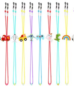 Hifot 10 Pièces Cordon Lunettes Pour Garçon : Corde Réglable Universelleavec Crochets Clip - Lunettes de Soleil et Sport
