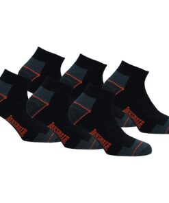 Chaussettes Travail Lonsdale 6|12 - Sécurité Pointe Talon Renforcée - Coton Éponge pour Travailleurs