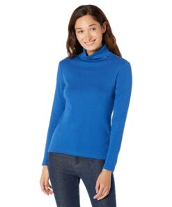 Tommy Hilfiger Long Sleeve Knit Turtleneck Top Col roulé Femme Hiver Mode Élégante '*'Chaleur' '*'Taille Unique'