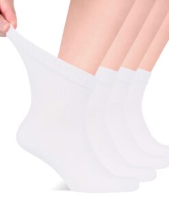 Chaussettes Cheville Hommes Diabétiques Hugh Ugoli, Douces et Fines, Larges & Amples, Pointure 40-44/44-47, Chaussettes