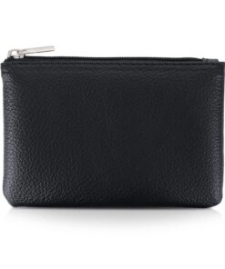 [TIESOME Porte Monnaie en polyuréthane avec Fermeture éclair + Motif Litchi + Mini Portefeuille Portable pour Femme + Po