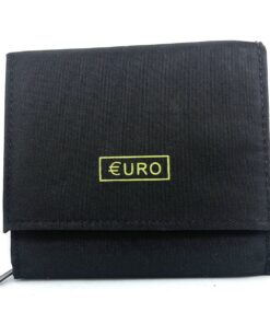Charmoni Portefeuille pour Homme - Porte-Carte Crédit, Monnaie - Trieur de Monnaie - En Toile Nylon Noir