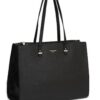Sac David Jones Grande Taille XL Femelle Noir - Sac À Main Cours Lycée Business Fourre-Tout
