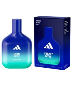 adidas Eau de Parfum Vibes Energy Drive Homme et Femme, Longue Tenue et Énergisant, Cardamome et Poivre Rose, 100 ml