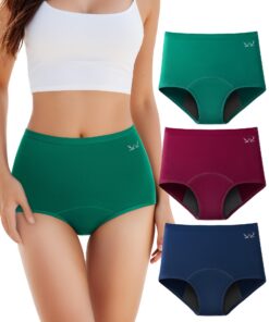 Culottes menstruelles coton flux très abondant Oeko-Tex, protection contre les fuites pour règles, post-partum et récupé