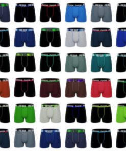 FREEGUN Boxer Homme Coton, Modèle Aléatoire, Ultra-Doux, Anti-Irritation et Confortable (Lot de 5)