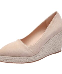 Sandales Compensées Large H pour Femme – Mules Élégantes d’Été – Chaussures à Talons Hauts