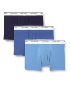 Calvin Klein Trunks Homme - Lot de 3 - Shorts de Sport - Noir - Taille L - Trendy und Comfortable für Jungen und Männer