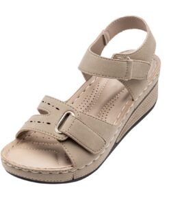 Sandales orthopédiques UnoSheng femme hallux valgus talon compensé confortables