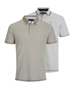 JACK & JONES Polo SS Homme 2PK MP Noos Mode americaine Hommeété