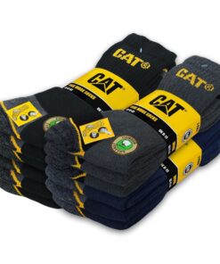 Caterpillar chaussettes de travail CAT Real Work Lot de 12 paires Homme Femme tailles 35-50 Cherchés