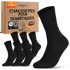 Chaussettes Diabétiques Homme & Femme 97% Coton | Lot de 6 Paires sans Élastique & sans Couture | OEKO-TEX STANDARD 100