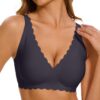 CheChury Brassiere Sans Armature Pour Femmes en Grande Taille Maintien Confort avec Coussinets Invisibles