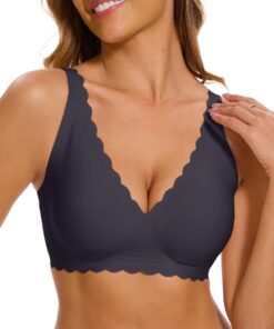 CheChury Brassiere Sans Armature Pour Femmes en Grande Taille Maintien Confort avec Coussinets Invisibles