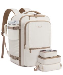 LOVEVOOK Sac à dos pour bagage à main, grand sac à dos imperméable, pour homme et femme, voyage, travail et vacances, be
