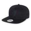 New Era – Chapeau snapback Las Vegas Raiders NFL – Chapeau en noir profond pour hommes – Modèle 9Fifty – Chapeau de base