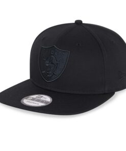 New Era – Chapeau snapback Las Vegas Raiders NFL – Chapeau en noir profond pour hommes – Modèle 9Fifty – Chapeau de base