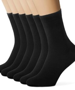 Émission Chaussettes de Sport pour Homme Noir et Blanc, Lot de 6 Paires, Chaussettes en Coton pour Femme et Homme, Chaus