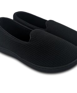 Chaussons oFoot Femme Maison Confortable avec Dos Fermé - Mocassins Antidérapants et Mousse Mémoire Internes et Externe