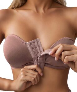 Soutien-gorge élégant pour femme quotidien fermeture avant crochets respirant confortable 34C 36D 38E 40F