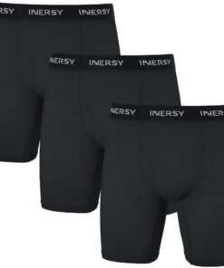 Boxer Long Homme en Maille Respirante Calecon Léger Anti FrottementLot de 3