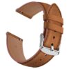 Bracelet de cuir Wanme Compatible avec Garmin Venu 2S/Venu 3S/Vivomove 3S / Vivoactive 4S pour Femmes, 18mm, Remplacemen