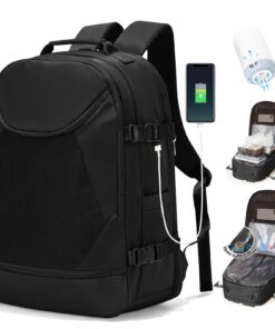 Sac cabine sous vide SZLX, étanche, 40 x 30 x 20 cm, compartiments pour chaussures et ordinateur portable de 14'', compa