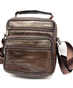 Charmoni Sac Sacoche Homme Portable et Compact pour Homme - Cuir - Bandoulière Réglable - Chic et Fonctionnel