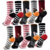 HAGOT 10 Paires Chaussettes Enfants Respirantes et Coton, pour Filles, Activités Extérieures et Chaussures de Sport Enfa