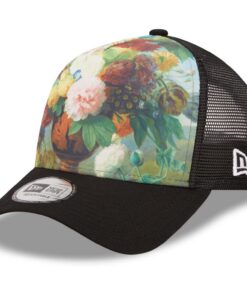 Chapeau de Truckeur Réglable New Era - Motif Floral LOUVRE, Confortable pour Homme/Femme, Parfait pour l'Été