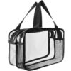 Trousse de toilette voyage Aucuu + Grande Capacité + Sac de rangement transparent double couche Trousse de toilette voya