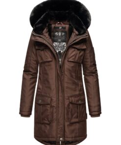 Navahoo B845 Parka d'hiver pour femme chaude avec doublure épaisse et poches multiples