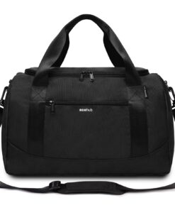 ÉcoHub Ryanair Cabin Bag Noir avec bandoulière - 40x20x25 cm - Sac de cabine - Réversible - Idéal pour la famille - Écol