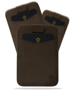 AKIELO Porte Cartes RFID Anti-Vol pour Homme – Design Minimaliste et Compact – Coffret Cadeau Inclus