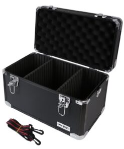 HMF Valise de transport en aluminium avec compartiments individuels, 40 x 27,5 x 23,5 cm