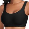 Ganado Soutien-gorge sans armatures - Sans coutures - Confortable - Doux - Pour femme - Taille S - Noir - Wire Free Bra