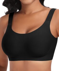 Ganado Soutien-gorge sans armatures - Sans coutures - Confortable - Doux - Pour femme - Taille S - Noir - Wire Free Bra