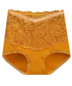 Culottes Taille Haute en Coton pour Femmes Plus Taille Dentelle Butt Lift Désir Culottes Sans Couture 2025