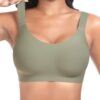 Soutien-gorge Ganado doux vert XLSans coutures confortable