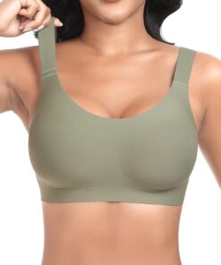 Soutien-gorge Ganado doux vert XLSans coutures confortable