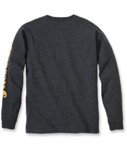 Carhartt T-shirt ample à manches longues avec logo graphique pour homme | Comfort en coton épais | Homme | Mode de trava
