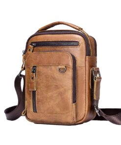 Pundarika sac bandoulière homme cuir véritable,Vintage pochette homme sac a main,Cuir véritable multipoche sacoche homme